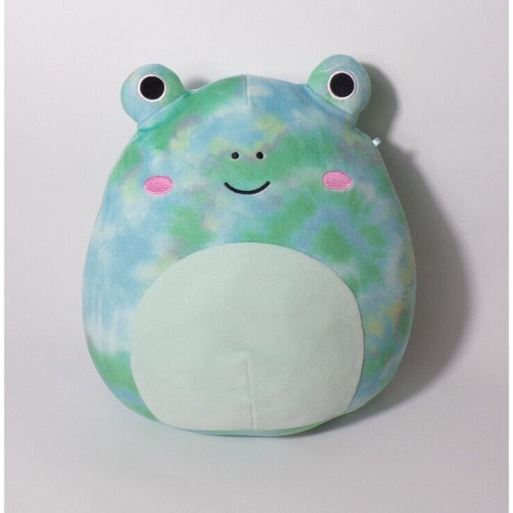 12" Squishmallows Ferdie the Tie-Dye Frog - Picture 1 of 5